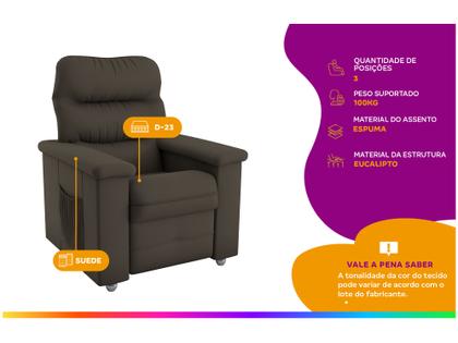 Imagem de Poltrona Reclinável 3 Posições Matrix Jaguar