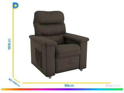 Imagem de Poltrona Reclinável 3 Posições Matrix Jaguar