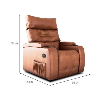 Poltrona Reclinável Commander Revestimento Sintético Whisky - Mobly Imagem de Poltrona Reclinável Commander Revestimento Sintético Whisky