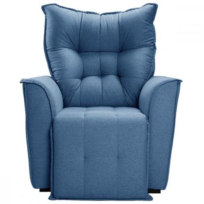 Imagem de Poltrona Reclinavel Do Papai Para Sala King Linho Azul