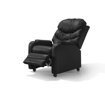 Imagem de Poltrona Reclinável Papai Luxo D28 Estética Com Rodízio - Corano Preto