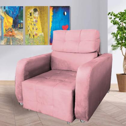 Imagem de Poltrona Retrátil e Reclinável Com Encosto de 4 Regulagens Sala De Estar Poltrona De Descanso Papai e Mamãe Safira 1 Peça