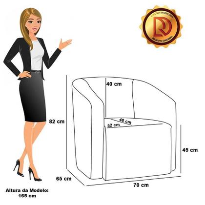 Imagem de Poltrona Sala De Estar Base Giratória Kit 2 Poltronas Stella Max Bouclê Mostarda D03