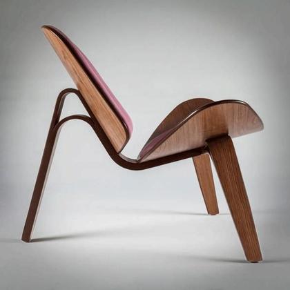 Imagem de Poltrona Shell Base Lâmina Especial Pau Ferro Várias Cores - Datelli Design