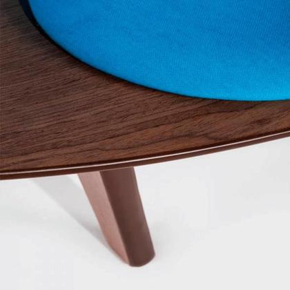 Imagem de Poltrona Shell Base Lâmina Especial Pau Ferro Várias Cores - Datelli Design