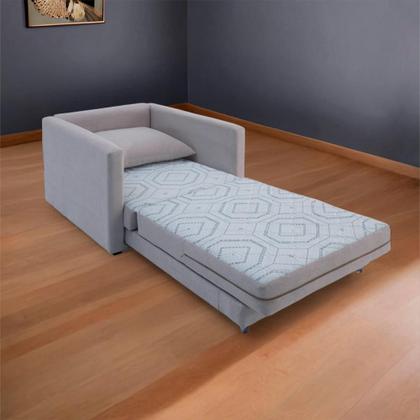 Imagem de Poltrona Sofá Cama Solteiro 85cm Trento Estofama