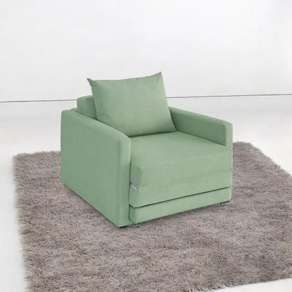 Imagem de Poltrona Sofá Cama Solteiro 85cm Trento Estofama