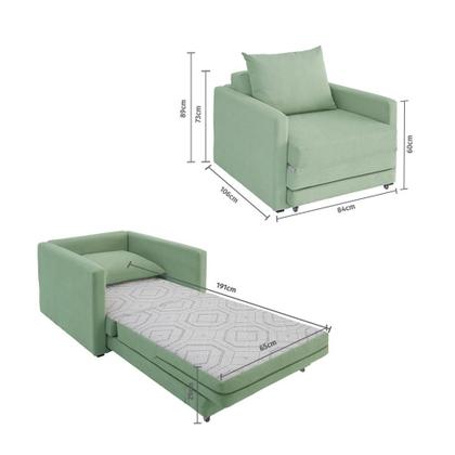 Imagem de Poltrona Sofá Cama Solteiro 85cm Trento Estofama