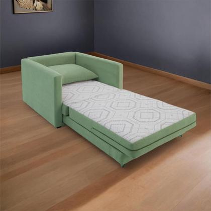 Imagem de Poltrona Sofá Cama Solteiro 85cm Trento Estofama