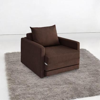 Imagem de Poltrona Sofá Cama Solteiro 85cm Trento Estofama