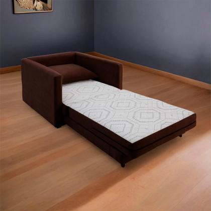 Imagem de Poltrona Sofá Cama Solteiro 85cm Trento Estofama