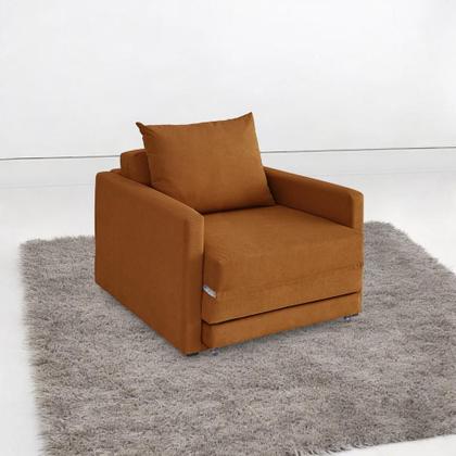 Imagem de Poltrona Sofá Cama Solteiro 85cm Trento Estofama