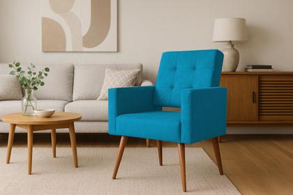 Imagem de Poltronas Vanessa Kit Com Duas Turquesa