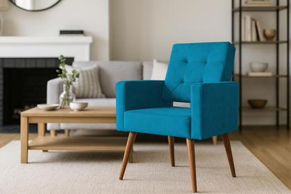 Imagem de Poltronas Vanessa Kit Com Duas Turquesa