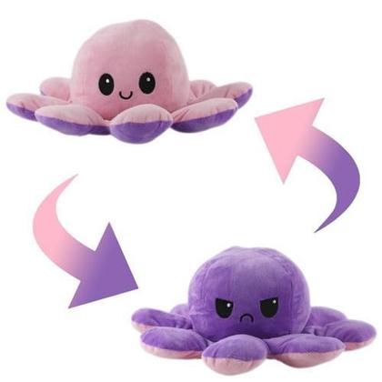 Imagem de Polvo de Pelúcia Com Humor Bravo e Feliz