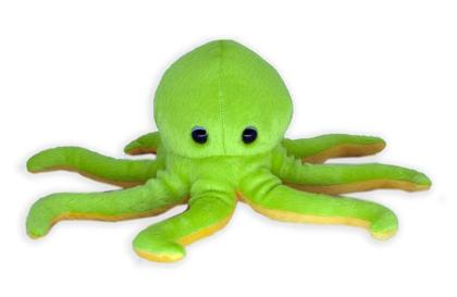 Imagem de Polvo de Pelúcia Verde 28 cm Antialérgico
