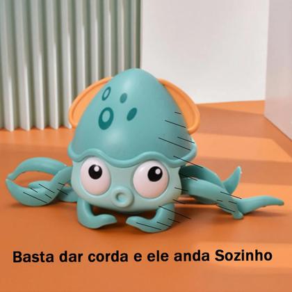 Imagem de Polvo Divertido Água e Chão a Corda Brinquedo