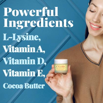 Imagem de Pomada Basic Brands para tratamento de herpes labial com L-lisina, 26 ml, pacote com 4