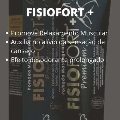 Imagem de Pomada Desodorante Massageadora Bio Instinto Fisiofort Premium Bisnaga 150g Kit 11 Unidades