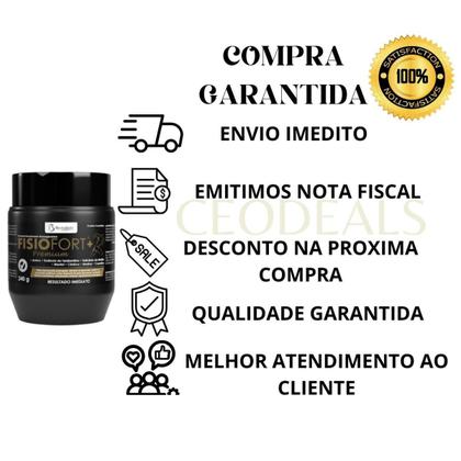 Imagem de Pomada Fisiofort Preta Premium Pote Original Extra-Forte 240g