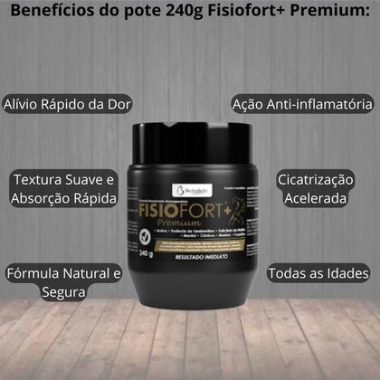 Imagem de Pomada Fisiofort Preta Premium Pote Original Extra-Forte 240g