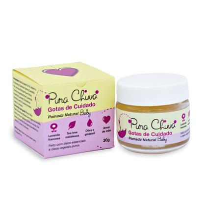 Imagem de Pomada Natural Gotas de Cuidado Baby, com Lavanda e Tea Tree, regeneradora e protetora da pele, 30g