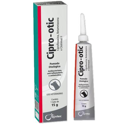 Imagem de Pomada Otológica Syntec Cipro Otic para Cães - 15 g