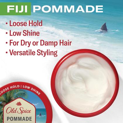 Imagem de Pomada para Cabelo Old Spice Fiji - Fixação Flexível, Baixo Brilho (65ml)