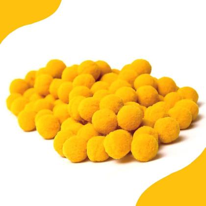 Imagem de Pompom Amarelo Ouro - 20Mm Pacote Com 100 Unidades - Nybc