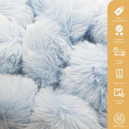 Imagem de Pompom Pelúcia 50mm 1un Pelo Felpudo com Alça Escolha a Cor