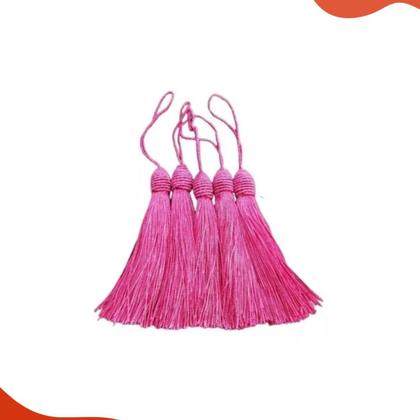 Imagem de Pompom Tassel Com Tulipa 90mm Em Poliester Com 50 Peças