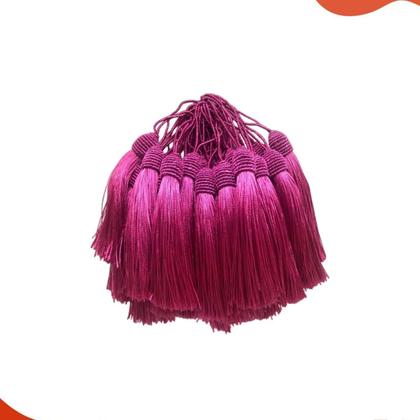 Imagem de Pompom Tassel Com Tulipa 90mm Em Poliester Com 50 Peças