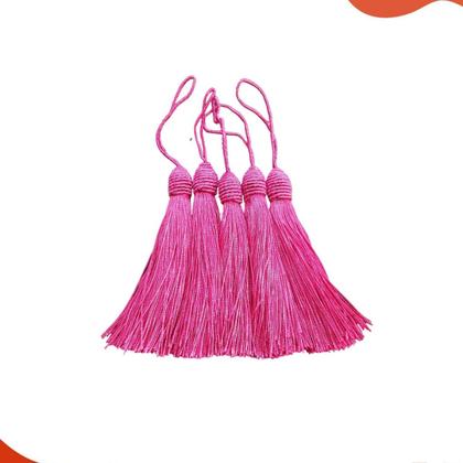 Imagem de Pompom Tassel Com Tulipa 90mm Em Poliester Com 50 Peças