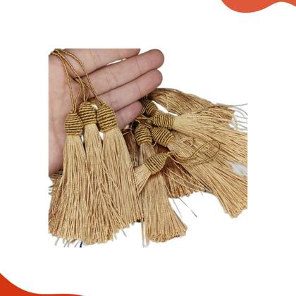 Imagem de Pompom Tassel Com Tulipa 90mm Em Poliester Com 50 Peças