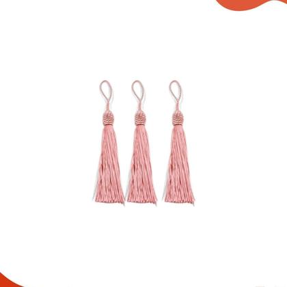 Imagem de Pompom Tassel Com Tulipa 90mm Em Poliester Com 50 Peças