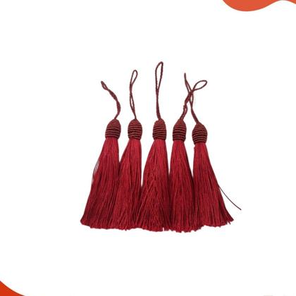 Imagem de Pompom Tassel Com Tulipa 90mm Em Poliester Com 50 Peças