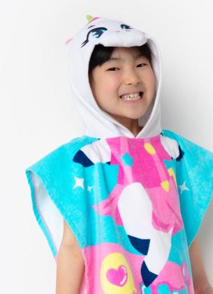 Imagem de Poncho Panda Donut Atoalhado Menina Infantil  Puket - 7909692180195
