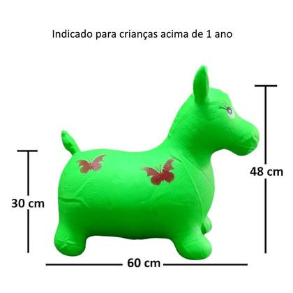 Imagem de Pônei Upa Upa Cavalinho de Vinil com Som Infantil Vinil Verde