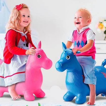 Imagem de Pônei Upa Upa Cavalinho de Vinil com Som Infantil Vinil Verde
