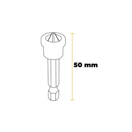 Imagem de Ponta Bits Com Guia E Imantado Ph2 1/4" 50 Mm 2 Peças