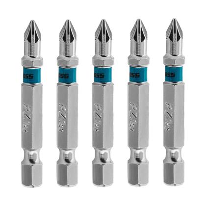 Imagem de Ponta Bits Pz1 50mm Pozidriv Philips Encaixe Rápido Kit 5 pçs