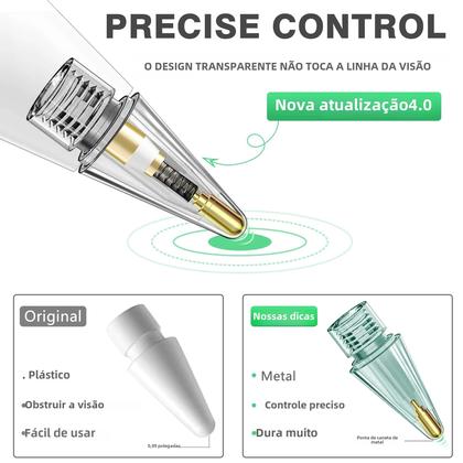 Ponta De Lápis Transparente 5 Peças Para Apple Pencil 1ª E 2ª Geração Ponta Fina Resistente Ao - others Imagem de Ponta De Lápis Transparente 5 Peças Para Apple Pencil 1ª E 2ª Geração Ponta Fina Resistente Ao
