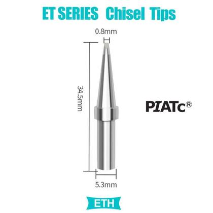 Imagem de Ponta De Solda Eth08 Fenda 0,8mm Para Weller We1010 Piatc