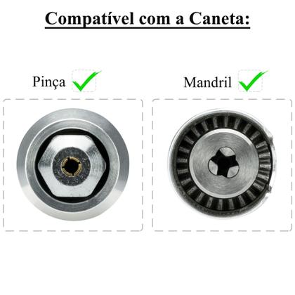 Imagem de Ponta Montada Trimers Cinza 22 Mm Para Motor Micro Retífica