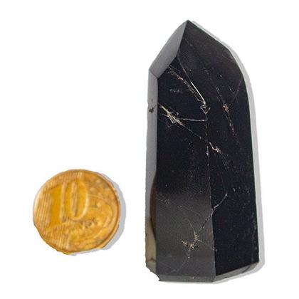 Imagem de Ponta Ônix Preto Pedra Natural 20 a 50g Média 50mm Tipo A