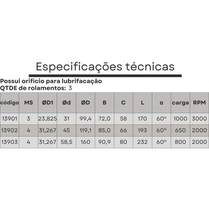 Imagem de ponta rotativa para tubo cone morse 3 30x100 mm