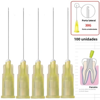 Imagem de Pontas de Irrigação Endo Dental JUMTOP - 100 Peças - Irrigação Lateral do Canal