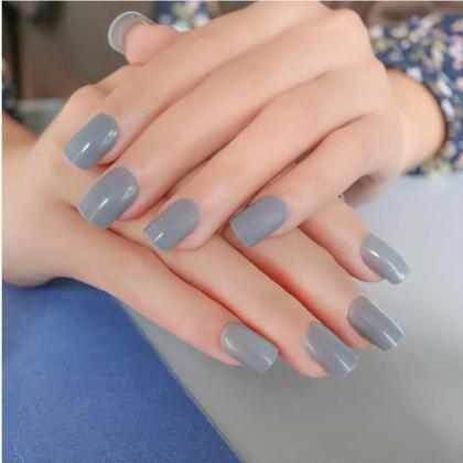 Imagem de Pontas De Unhas Falsas De Cor Sólida Com Cabeça Quadrada, 20 Estilos, Cobertura Completa, Usáveis,