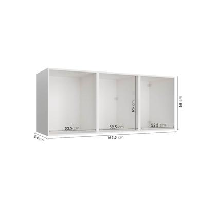 Imagem de Ponte Planejada 3 Portas Hera CabeCasa MadeiraOriginals Branco/Algodão/Louro