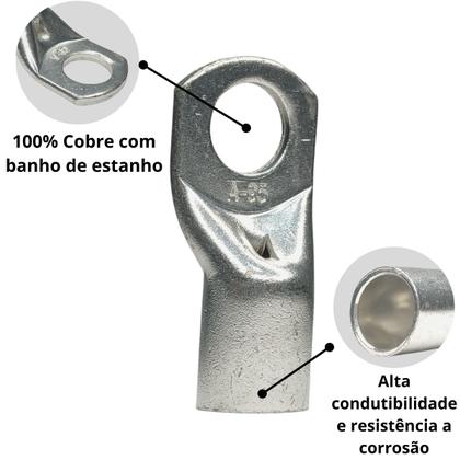 Imagem de Ponteira compressão 95mm² m12 terminal tubular - unidade